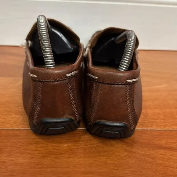 FRYE Lewis Venetian Slip On Loafer Men’s Brown Tan Leather Size 9.5
