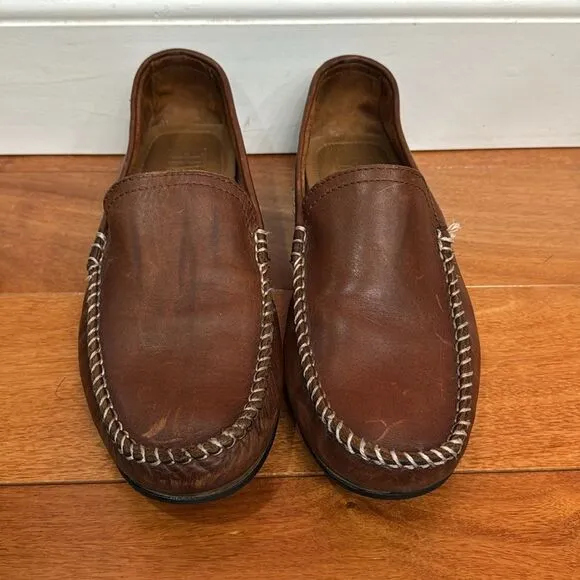 FRYE Lewis Venetian Slip On Loafer Men’s Brown Tan Leather Size 9.5