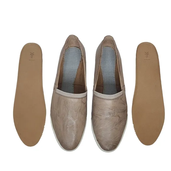Frye Melanie Slip On Sneakers Gray 3471146 Size 9M