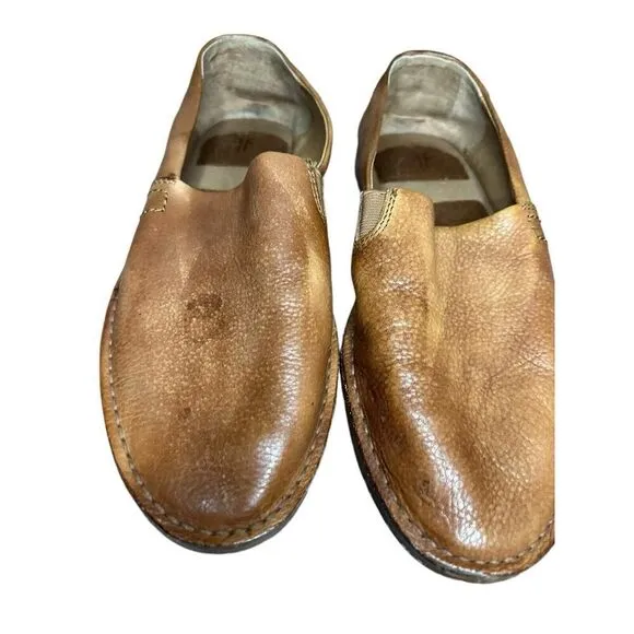 FRYE MONTAUK A LINE 80521 MENS BROWN LEATHER LOW TOP CASUAL LOAFERS SHOES sz 7