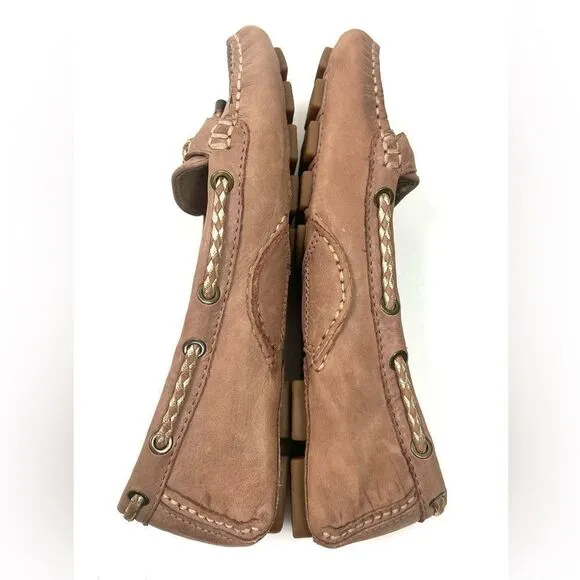 Frye Reagan Braided Lace Leather Loafers/Moccasins