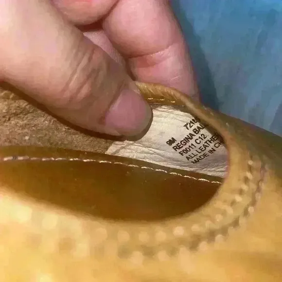 FRYE REGINA Brown Leather Pointed Toe Ballet Flats Women’s size 9M