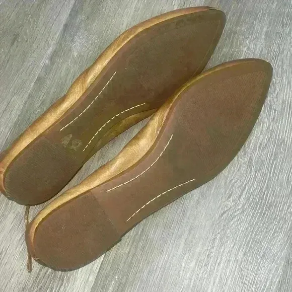 FRYE REGINA Brown Leather Pointed Toe Ballet Flats Women’s size 9M