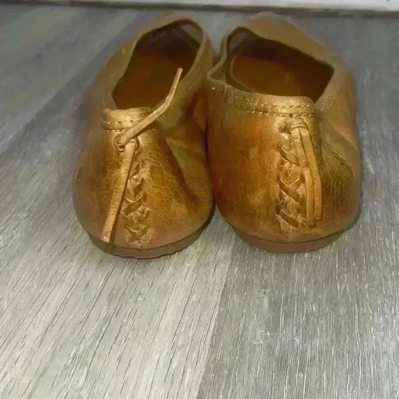 FRYE REGINA Brown Leather Pointed Toe Ballet Flats Women’s size 9M