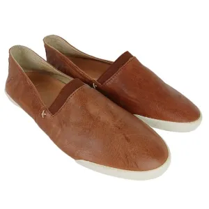 Frye SZ 6.5 Women's Melanie Slip On Flats Sneakers Cognac