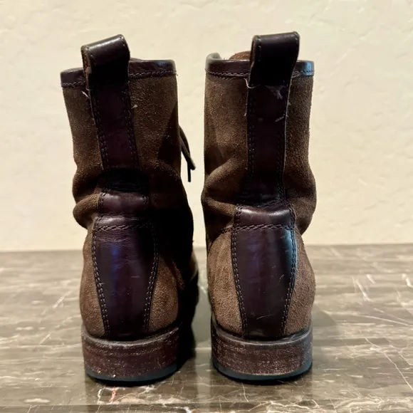 Frye Veronica Leather Combat Boots