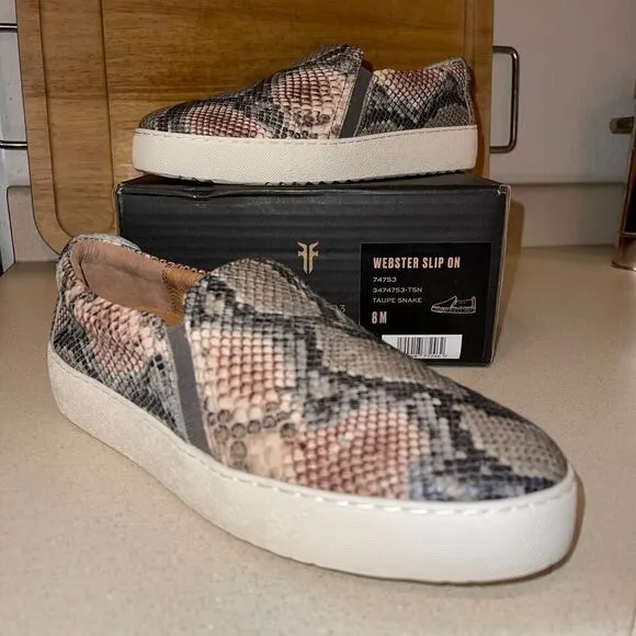 Frye Webster Slip On Sneakers Sz 8 NEW IN BOX!!