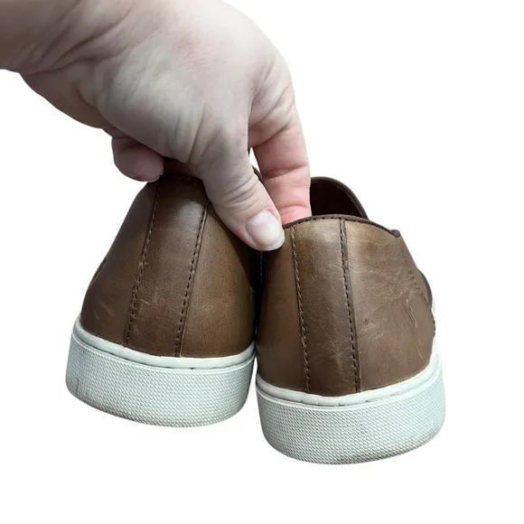 Frye Western / Aztec Slip On Loafers Brown Leather Size 12