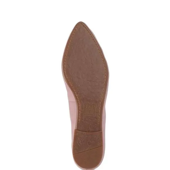 Frye Women's Regina Leather Pointed Toes Taupe Ballet Flats Size 9
