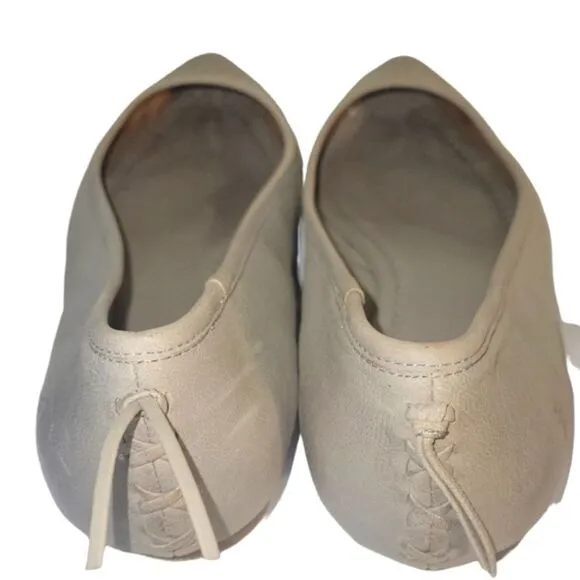 Frye Women's Regina Leather Pointed Toes Taupe Ballet Flats Size 9