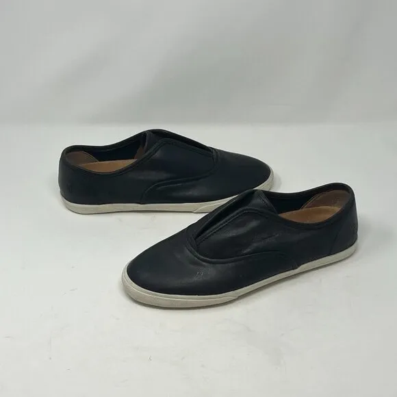 Frye women's slip-on sneakers 8M black leather