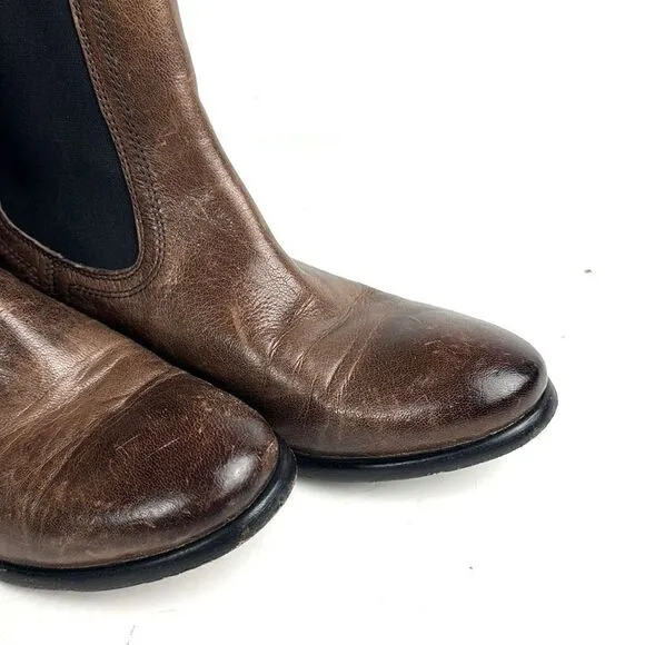 Frye Brown Leather Chelsea Ankle Boots size 7