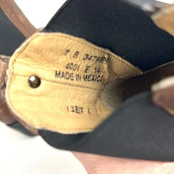 Frye Brown Leather Chelsea Ankle Boots size 7