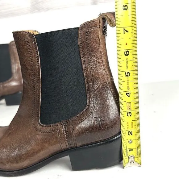 Frye Brown Leather Chelsea Ankle Boots size 7