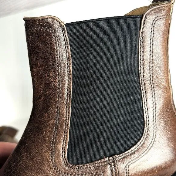 Frye Brown Leather Chelsea Ankle Boots size 7