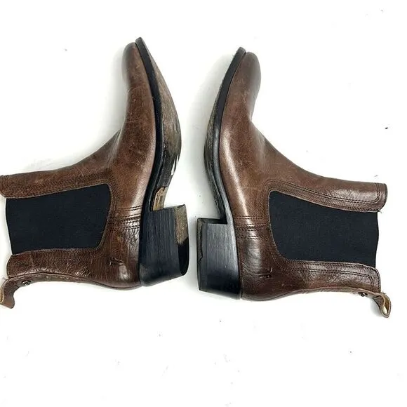 Frye Brown Leather Chelsea Ankle Boots size 7