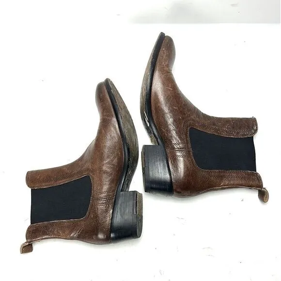 Frye Brown Leather Chelsea Ankle Boots size 7