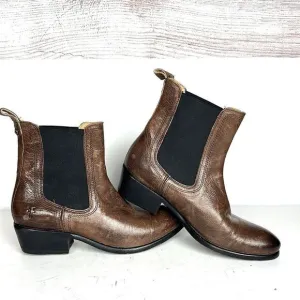 Frye Brown Leather Chelsea Ankle Boots size 7