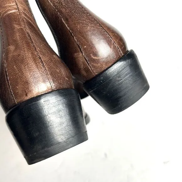 Frye Brown Leather Chelsea Ankle Boots size 7