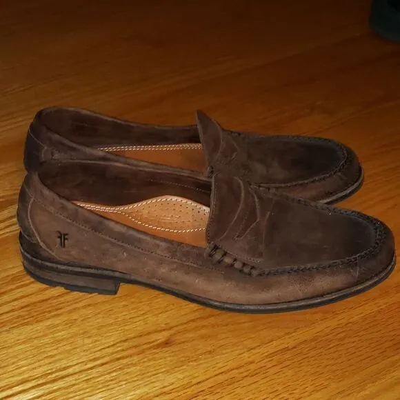Frye Brown Leather Loafers