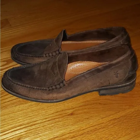 Frye Brown Leather Loafers