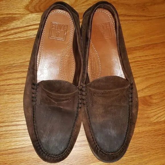Frye Brown Leather Loafers