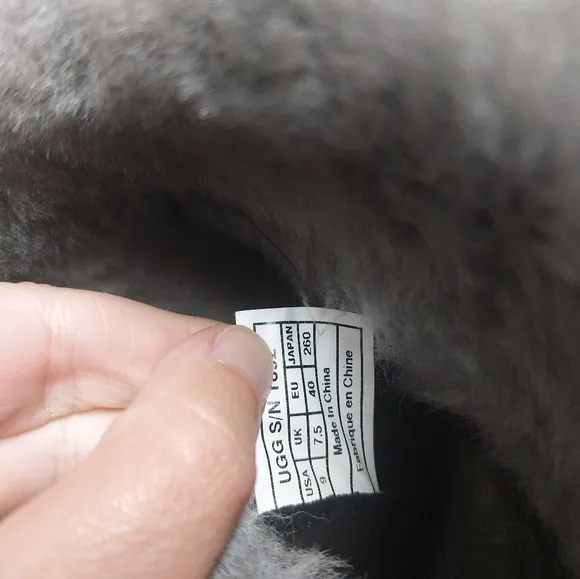 Fur trimmed UGG boots