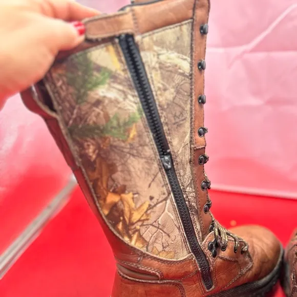 Game winner 7.5 waterproof camo snake boots