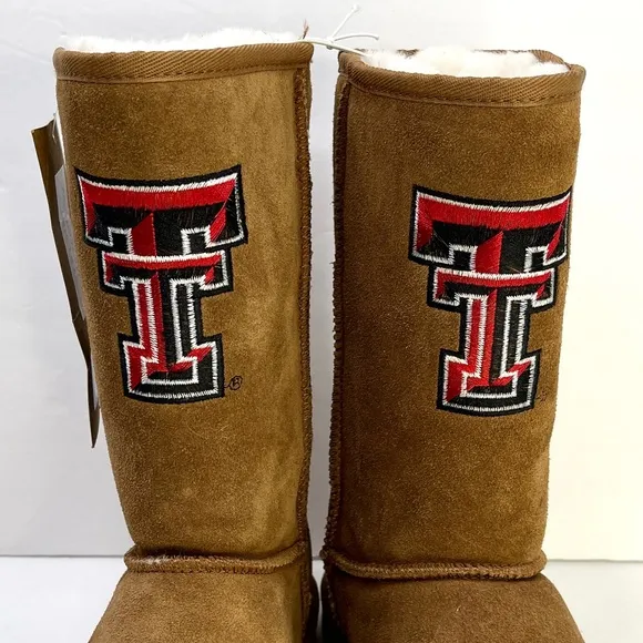 GAMEDAY BOOTS Texas Tech University Shearling Lined Roadie Boots NEW Size 9