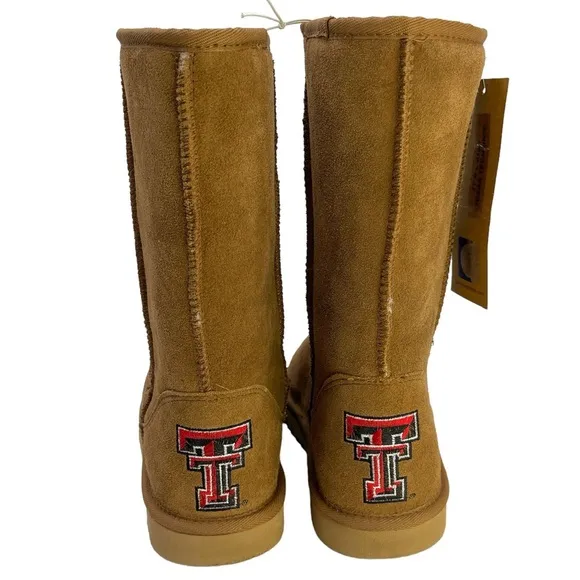 GAMEDAY BOOTS Texas Tech University Shearling Lined Roadie Boots NEW Size 9
