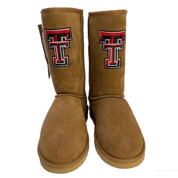 GAMEDAY BOOTS Texas Tech University Shearling Lined Roadie Boots NEW Size 9