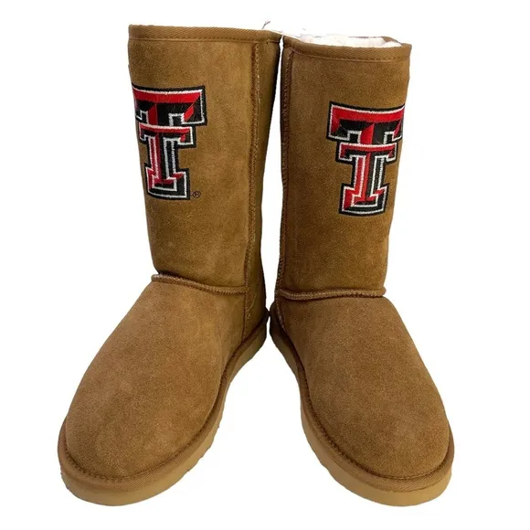 GAMEDAY BOOTS Texas Tech University Shearling Lined Roadie Boots NEW Size 9