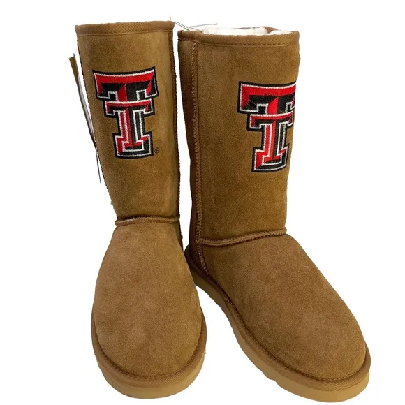GAMEDAY BOOTS Texas Tech University Shearling Lined Roadie Boots NEW Size 9