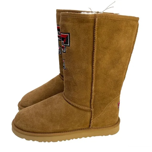 GAMEDAY BOOTS Texas Tech University Shearling Lined Roadie Boots NEW Size 9