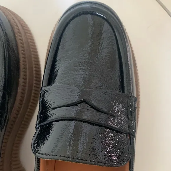 GANNI Creepers Wallaby Loafers NEW in Box sz 40 patent leather platform loafers