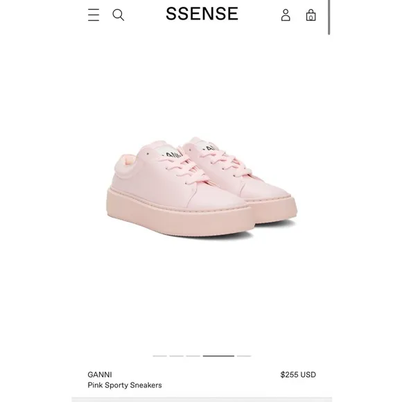 GANNI Pale Lilac Sneakers