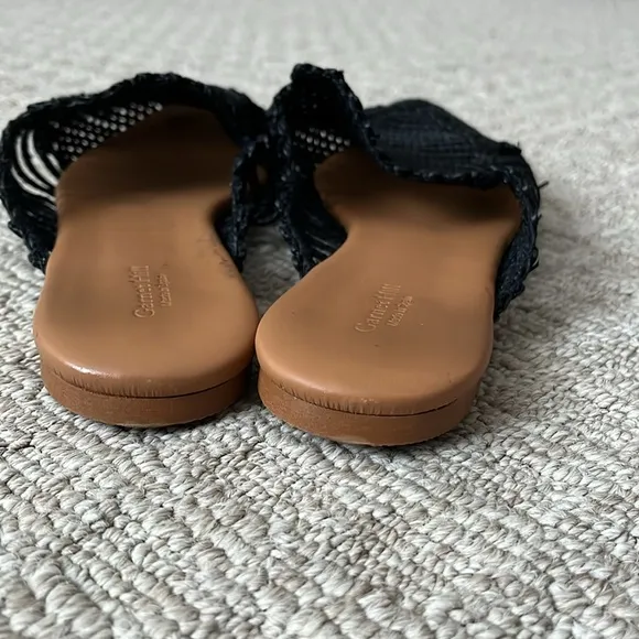 Garnet Hill Delia woven mules Slide On Pointed Toe Flats size 40