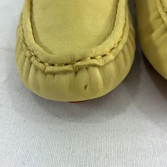 Gentle Souls By Kenneth Cole Mina Driver Loafer Flats- Lemon- Size 7.5 M- NIB