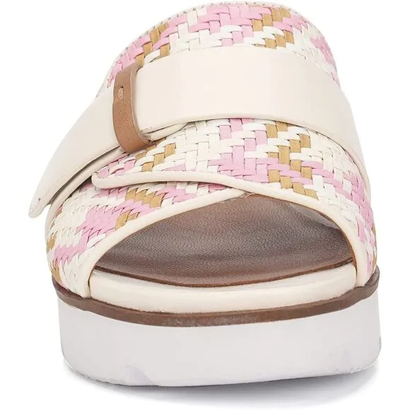 Gentle Souls Women Lavern Strap Slide Sandals Size US 5M Rose Multi Leather