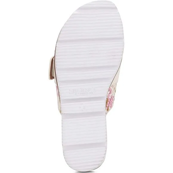 Gentle Souls Women Lavern Strap Slide Sandals Size US 5M Rose Multi Leather