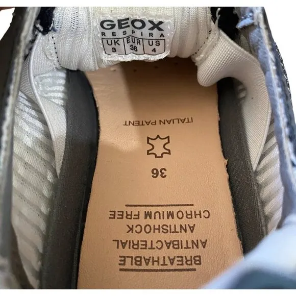 Geox $90 Aeranter Running Sneaker Respira Low Top Sneakers NEW WITH TAGS