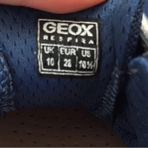 Geox Boy's Buller Mesh Low Top Sneakers Toddler Kids 10.5US 28EU New