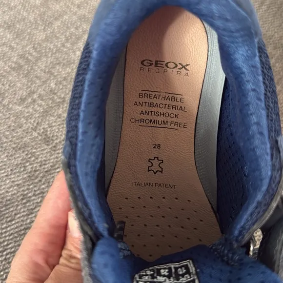 Geox Boy's Buller Mesh Low Top Sneakers Toddler Kids 10.5US 28EU New