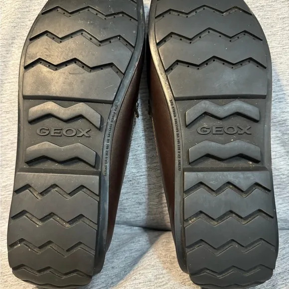 GEOX Men’s Respira Driving loafers, Coffee Brown, Size 44 (10.5), EUC