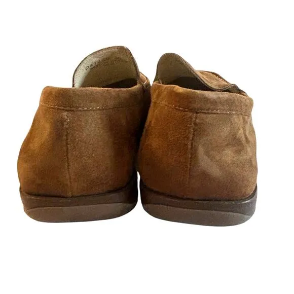 Geox Respira Shoes Loafers Brown Soft Suede Driving Shoes Women's Size 39.5 US 9