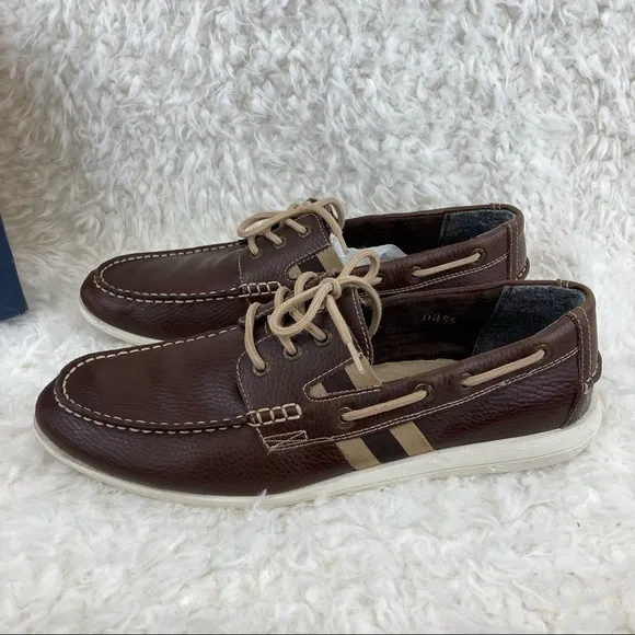 G.H. Bass &amp; Co. Men’s Greenporte Brown Leather Loafers 11