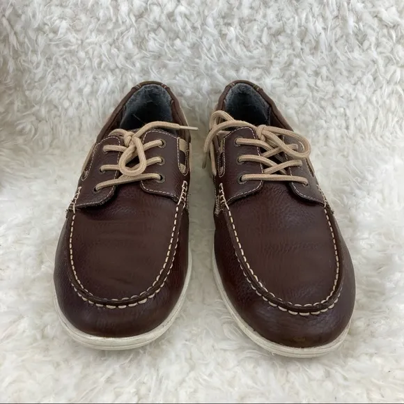 G.H. Bass &amp; Co. Men’s Greenporte Brown Leather Loafers 11