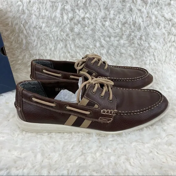 G.H. Bass &amp; Co. Men’s Greenporte Brown Leather Loafers 11