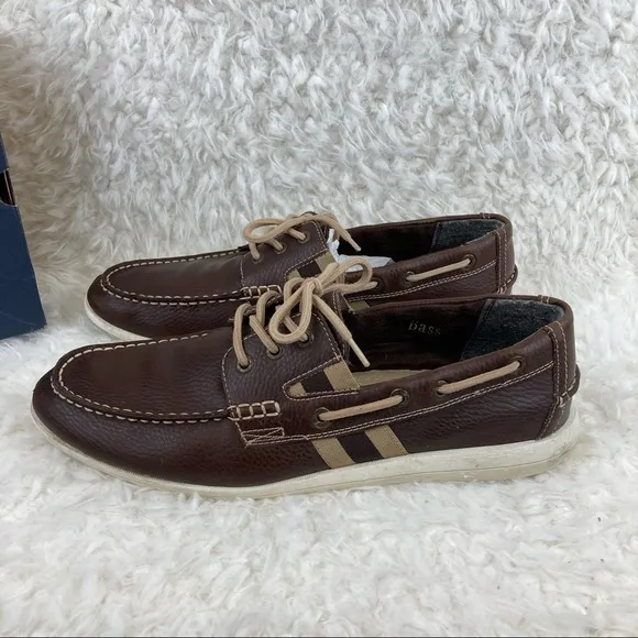 G.H. Bass &amp; Co. Men’s Greenporte Brown Leather Loafers 11