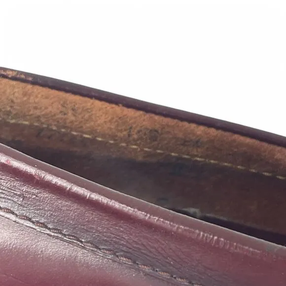 G.H. Bass Larson Penny Loafers Men 10.5 EE Wide Burgundy Preppy Minimalist